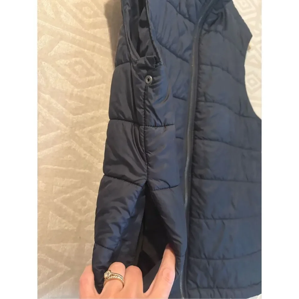 NEXT Signature Mens Black Puffer Vest Italian Fabric‎ Sleeveless Jacket